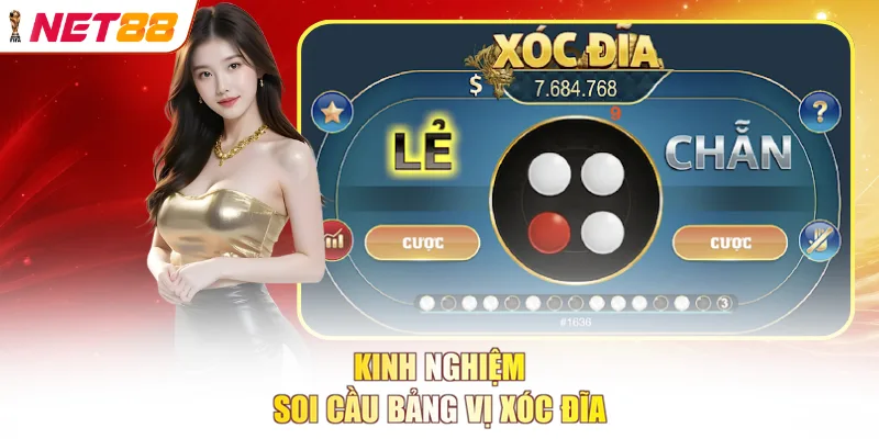 Kinh nghiệm soi cầu bảng vị xóc đĩa